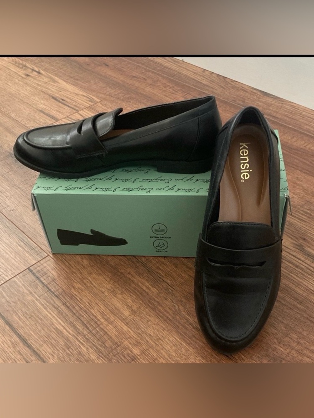 Kensie Black Loafers for Women 7 w/ Box Final Reduction EC. Final Price